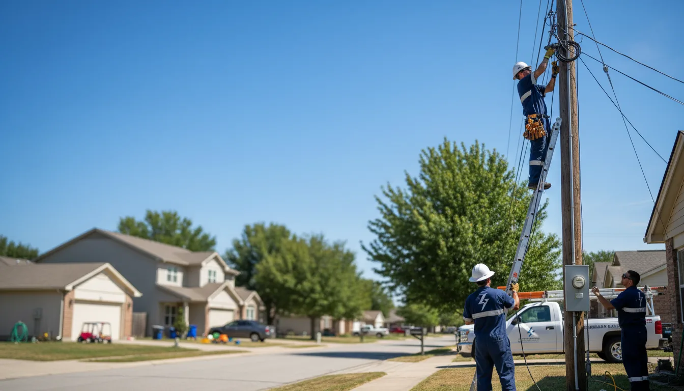 Residential electrician providing installation services in Whiting, KS